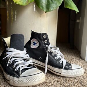 Converse Black and White High-Tops